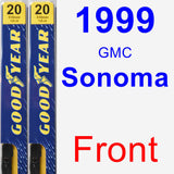 Front Wiper Blade Pack for 1999 GMC Sonoma - Premium