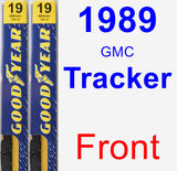 Front Wiper Blade Pack for 1989 GMC Tracker - Premium
