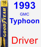 Driver Wiper Blade for 1993 GMC Typhoon - Premium
