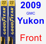 Front Wiper Blade Pack for 2009 GMC Yukon - Premium