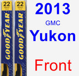 Front Wiper Blade Pack for 2013 GMC Yukon - Premium