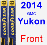 Front Wiper Blade Pack for 2014 GMC Yukon - Premium