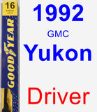 Driver Wiper Blade for 1992 GMC Yukon - Premium