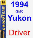 Driver Wiper Blade for 1994 GMC Yukon - Premium