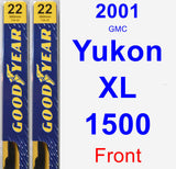Front Wiper Blade Pack for 2001 GMC Yukon XL 1500 - Premium