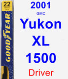 Driver Wiper Blade for 2001 GMC Yukon XL 1500 - Premium