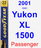 Passenger Wiper Blade for 2001 GMC Yukon XL 1500 - Premium