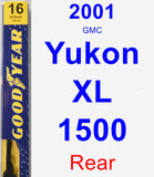 Rear Wiper Blade for 2001 GMC Yukon XL 1500 - Premium