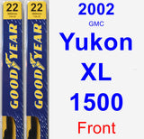 Front Wiper Blade Pack for 2002 GMC Yukon XL 1500 - Premium
