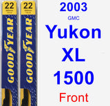 Front Wiper Blade Pack for 2003 GMC Yukon XL 1500 - Premium