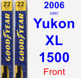 Front Wiper Blade Pack for 2006 GMC Yukon XL 1500 - Premium