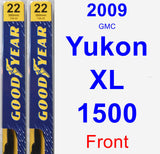 Front Wiper Blade Pack for 2009 GMC Yukon XL 1500 - Premium