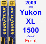 Front Wiper Blade Pack for 2009 GMC Yukon XL 1500 - Premium