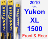 Front & Rear Wiper Blade Pack for 2010 GMC Yukon XL 1500 - Premium