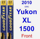 Front Wiper Blade Pack for 2010 GMC Yukon XL 1500 - Premium