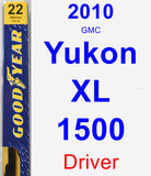 Driver Wiper Blade for 2010 GMC Yukon XL 1500 - Premium
