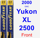 Front Wiper Blade Pack for 2000 GMC Yukon XL 2500 - Premium
