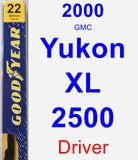Driver Wiper Blade for 2000 GMC Yukon XL 2500 - Premium