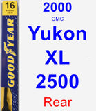 Rear Wiper Blade for 2000 GMC Yukon XL 2500 - Premium
