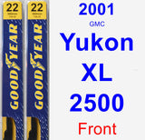Front Wiper Blade Pack for 2001 GMC Yukon XL 2500 - Premium