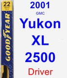 Driver Wiper Blade for 2001 GMC Yukon XL 2500 - Premium