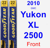 Front Wiper Blade Pack for 2010 GMC Yukon XL 2500 - Premium