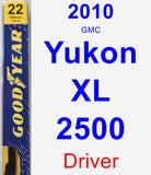 Driver Wiper Blade for 2010 GMC Yukon XL 2500 - Premium