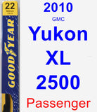 Passenger Wiper Blade for 2010 GMC Yukon XL 2500 - Premium