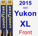 Front Wiper Blade Pack for 2015 GMC Yukon XL - Premium