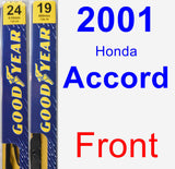 Front Wiper Blade Pack for 2001 Honda Accord - Premium