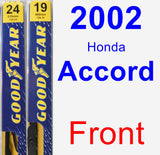 Front Wiper Blade Pack for 2002 Honda Accord - Premium