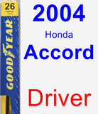 Driver Wiper Blade for 2004 Honda Accord - Premium