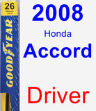 Driver Wiper Blade for 2008 Honda Accord - Premium