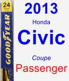 Passenger Wiper Blade for 2013 Honda Civic - Premium