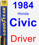 Driver Wiper Blade for 1984 Honda Civic - Premium