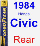 Rear Wiper Blade for 1984 Honda Civic - Premium