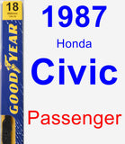 Passenger Wiper Blade for 1987 Honda Civic - Premium