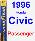 Passenger Wiper Blade for 1996 Honda Civic - Premium