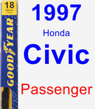 Passenger Wiper Blade for 1997 Honda Civic - Premium