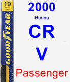 Passenger Wiper Blade for 2000 Honda CR-V - Premium