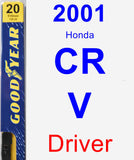 Driver Wiper Blade for 2001 Honda CR-V - Premium