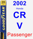 Passenger Wiper Blade for 2002 Honda CR-V - Premium