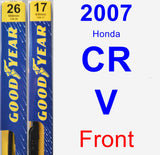 Front Wiper Blade Pack for 2007 Honda CR-V - Premium