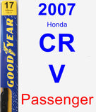 Passenger Wiper Blade for 2007 Honda CR-V - Premium