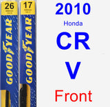 Front Wiper Blade Pack for 2010 Honda CR-V - Premium