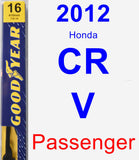 Passenger Wiper Blade for 2012 Honda CR-V - Premium