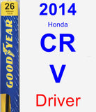 Driver Wiper Blade for 2014 Honda CR-V - Premium