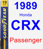 Passenger Wiper Blade for 1989 Honda CRX - Premium