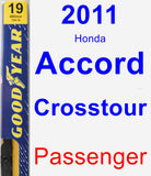 Passenger Wiper Blade for 2011 Honda Accord Crosstour - Premium