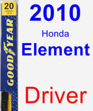 Driver Wiper Blade for 2010 Honda Element - Premium